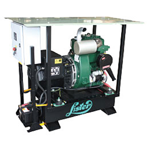 Image of 9.5kVA 1 phase diesel bore pump generator with Lister Petter engine