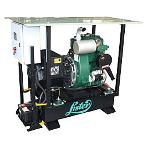 Image of 15kVA 3 phase diesel bore pump generator with Lister Petter engine