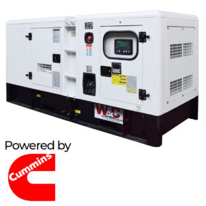 Cummins diesel generator in acoustic canopy