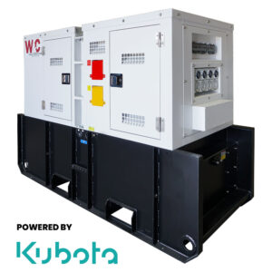 25kVA, Three Phase, Standby Diesel Generator with Kubota Engine with 400L Tank - Hire